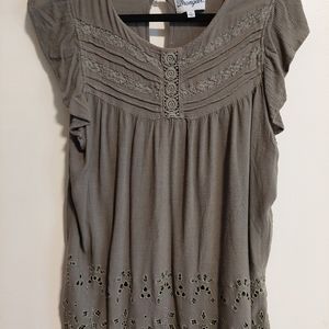 Wrangler womens sage top size large